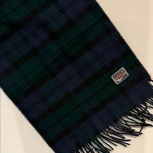 TNA Green and Blue Plaid Scarf